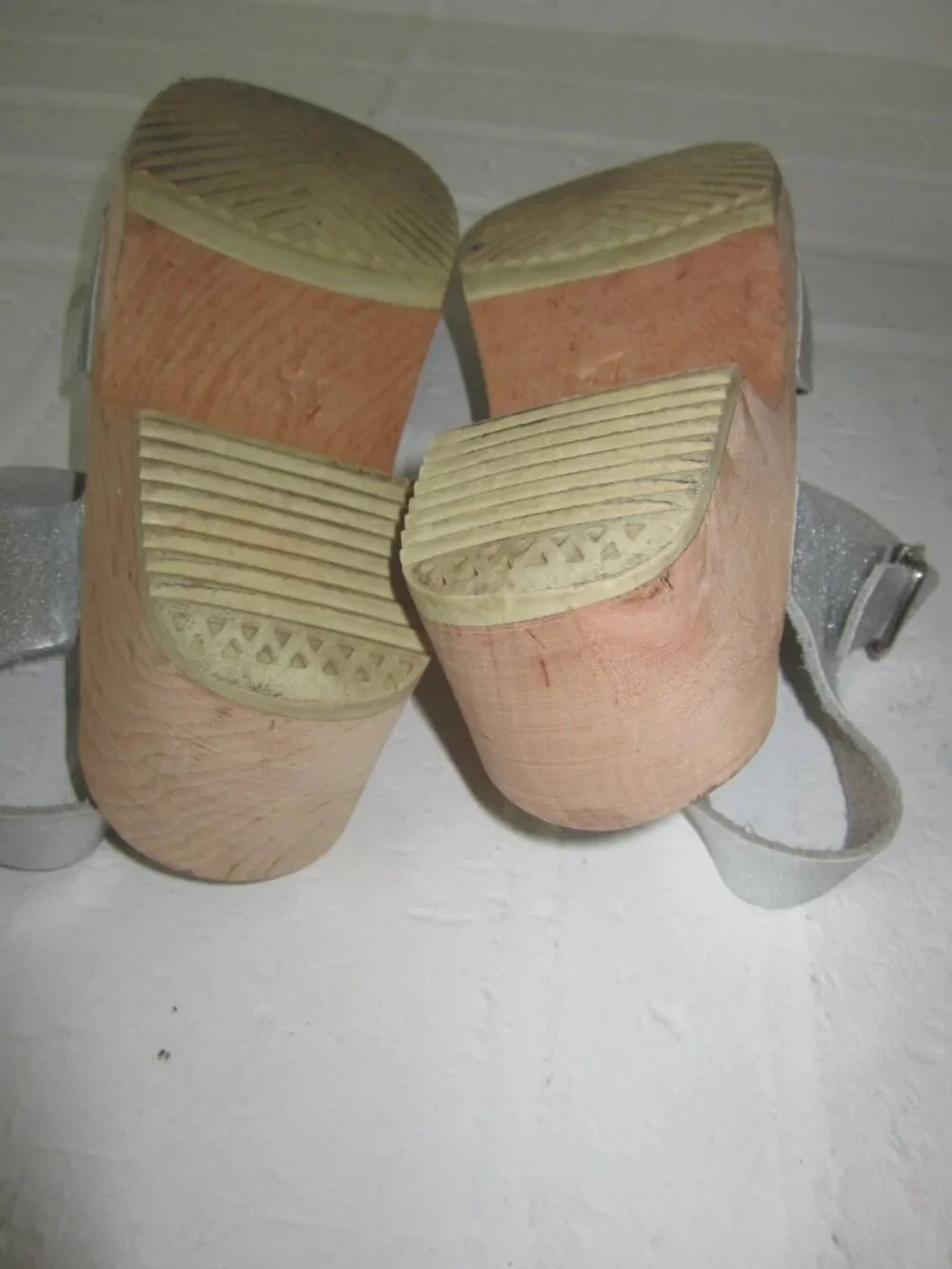 LOTTA FROM STOCKHOLM Lotta’s Swedish Silver Clog Sandal Buckle Strap Size 34